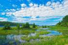 Canada-Ontario. Clouds and wetland at Lake Nipigon. Art Print